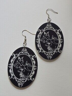 Tim Burton Dog Earrings